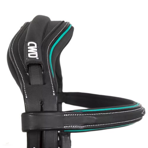 CWD Anatómiai Hímzett Mademoiselle Kantár, fekete-emerald