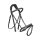 CWD Anatomic French Noseband Hímzett Kantár, fekete
