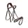 CWD Anatomic French Noseband Hímzett Kantár, sötétbarna