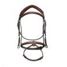 CWD Anatomic French Noseband Hímzett Kantár, sötétbarna