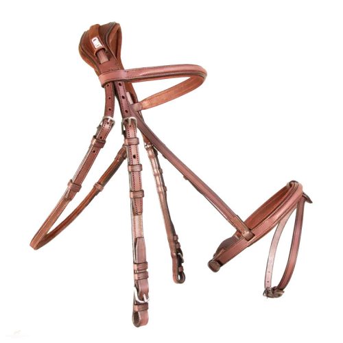 CWD French Noseband Contact Kantár, világosbarna