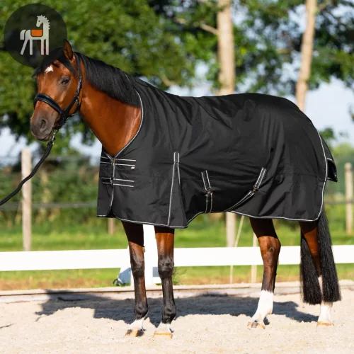 Imperial Riding Basic Karámtakaró Magasított Nyakkal, fekete