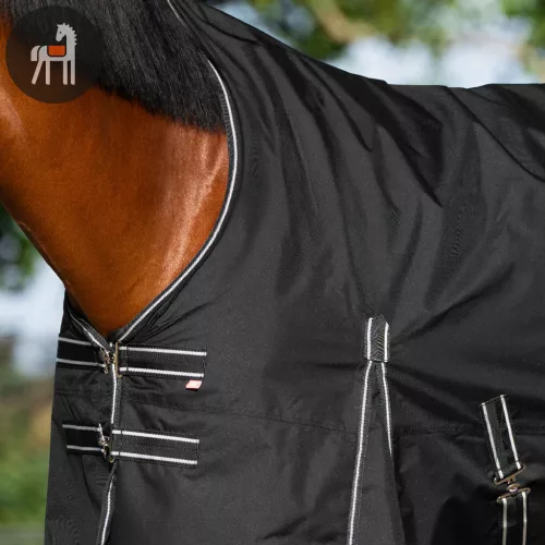 Imperial Riding Basic Karámtakaró Magasított Nyakkal, fekete