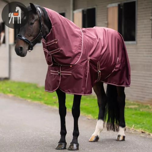 Imperial Riding Basic Karámtakaró Nyakrésszel, deep red