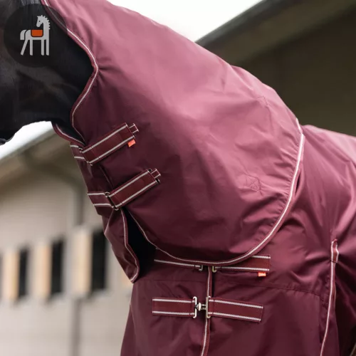 Imperial Riding Basic Karámtakaró Nyakrésszel, deep red