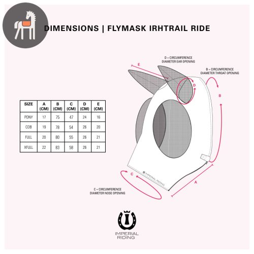 Imperial Riding IRHTrail légymaszk, navy