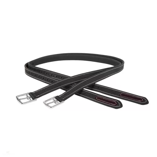 CWD Mademoiselle Nylon Lined Kengyelszíj, fekete-burgundy