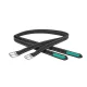 CWD Mademoiselle Nylon Lined Kengyelszíj, fekete-emerald