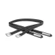 CWD Mademoiselle Nylon Lined Kengyelszíj, fekete-ezüst