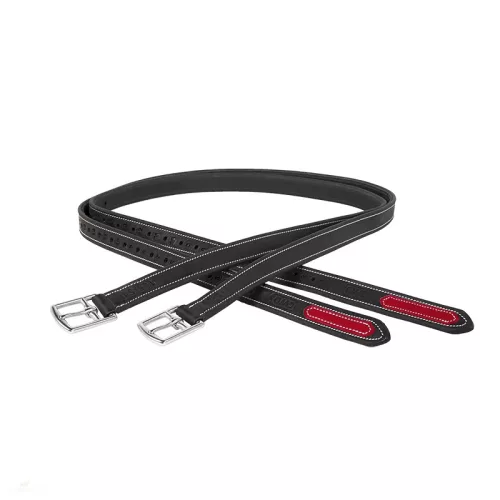 CWD Mademoiselle Nylon Lined Kengyelszíj, fekete-piros