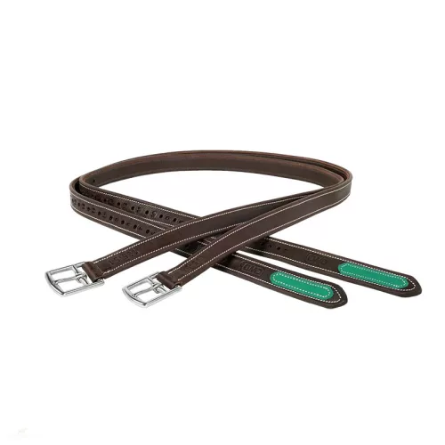 CWD Mademoiselle Nylon Lined Kengyelszíj, sötétbarna-emerald