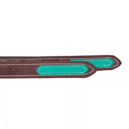 CWD Mademoiselle Nylon Lined Kengyelszíj, sötétbarna-emerald