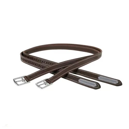 CWD Mademoiselle Nylon Lined Kengyelszíj, sötétbarna-ezüst