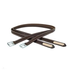   CWD Mademoiselle Nylon Lined Kengyelszíj, sötétbarna-ivory