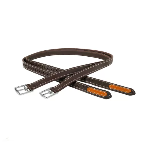 CWD Mademoiselle Nylon Lined Kengyelszíj, sötétbarna-narancssárga