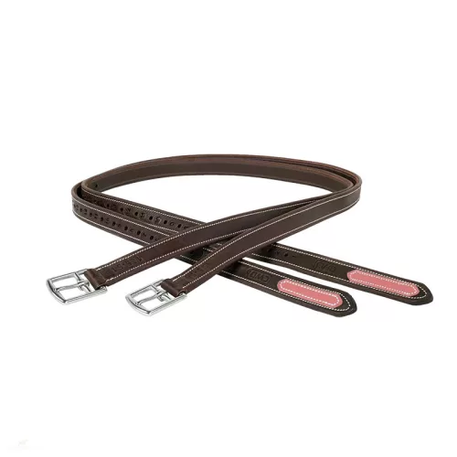 CWD Mademoiselle Nylon Lined Kengyelszíj, sötétbarna-pink