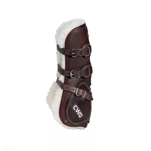 CWD Mademoiselle Bárányszőrmés Ínvédő, sötétbarna-burgundy