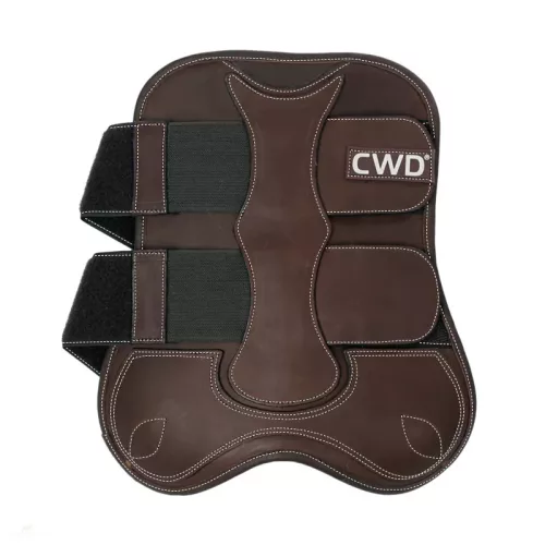 CWD Tépőzáras Ínvédő Borjúbőr Belsővel, sötétbarna