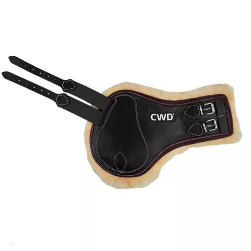 CWD Mademoiselle Bárányszőrmés Bokavédő, fekete-burgundy