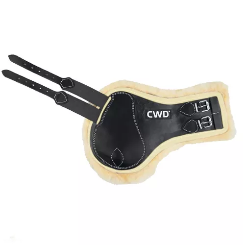 CWD Mademoiselle Bárányszőrmés Bokavédő, fekete-ivory