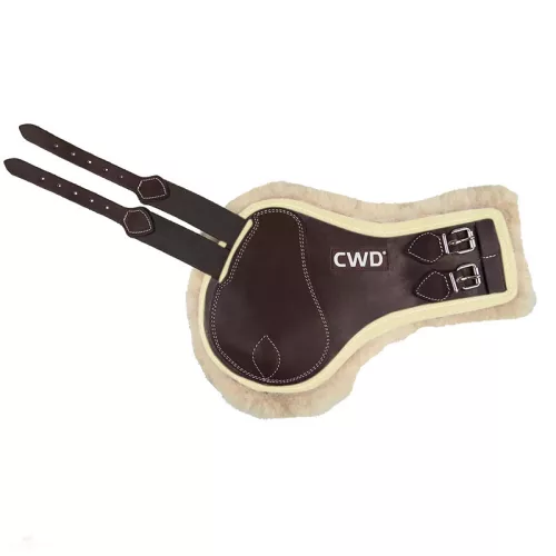 CWD Mademoiselle Bárányszőrmés Bokavédő, sötétbarna-ivory