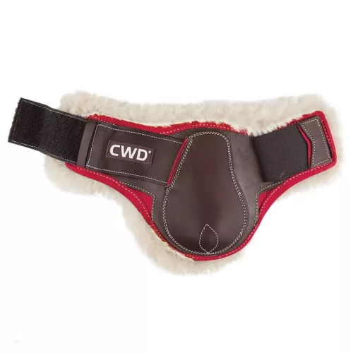 CWD Mademoiselle Young Bárányszőrmés Bokavédő, sötétbarna-piros