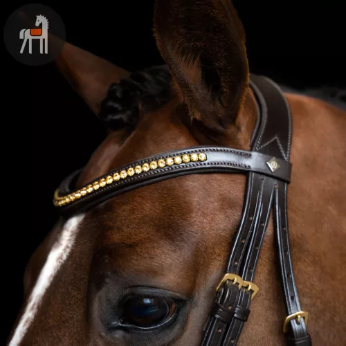 Imperial Riding Simple Kombinált Orrszíjas Kantár, sötétbarna