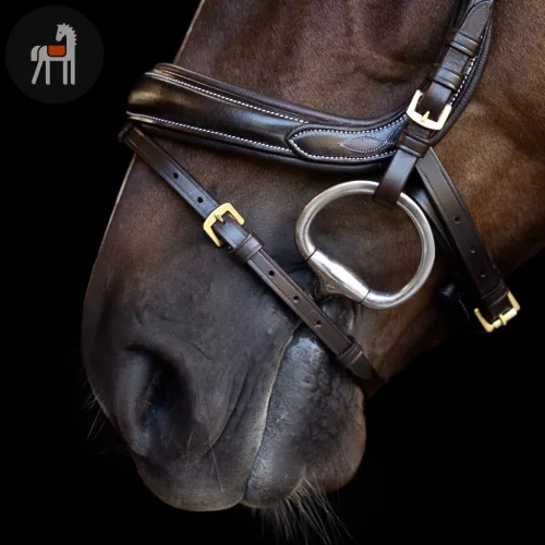 Imperial Riding Kantár Ívelt Angol Kantár, sötétbarna