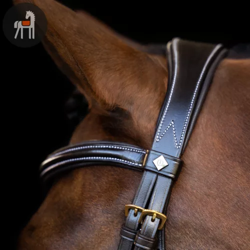 Imperial Riding Kantár Ívelt Angol Kantár, sötétbarna
