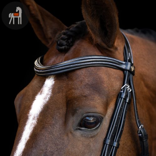 Imperial Riding Kantár Ívelt Angol Kantár, fekete