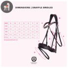 Imperial Riding Kantár Ívelt Angol Kantár, fekete