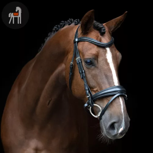 Imperial Riding English Sleek Kantár, fekete