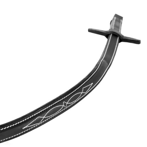 CWD Raised Hímzett Bőr Contact Szár, fekete