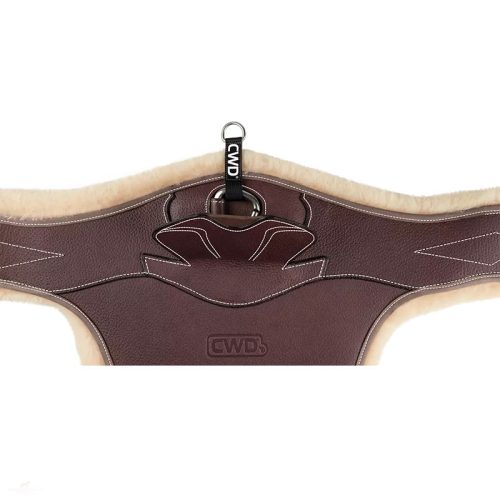 CWD Bárányszőrmés Hasvédős Heveder, sötétbarna