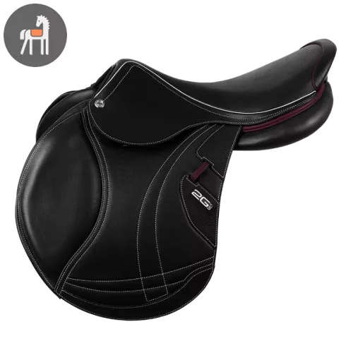 CWD 2Gs Mademoiselle, fekete-burgundy, nyereg