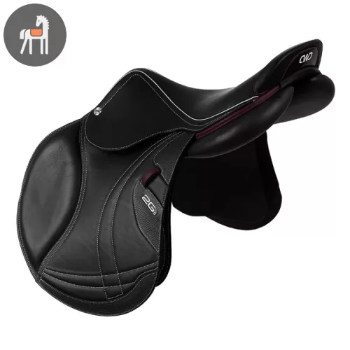 CWD 2Gs Mademoiselle, fekete-burgundy, nyereg
