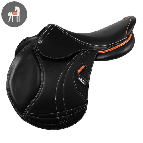 CWD 2Gs Mademoiselle, fekete-narancssárga, nyereg