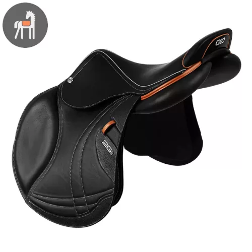 CWD 2Gs Mademoiselle, fekete-narancssárga, nyereg