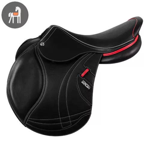 CWD 2Gs Mademoiselle, fekete-piros, nyereg