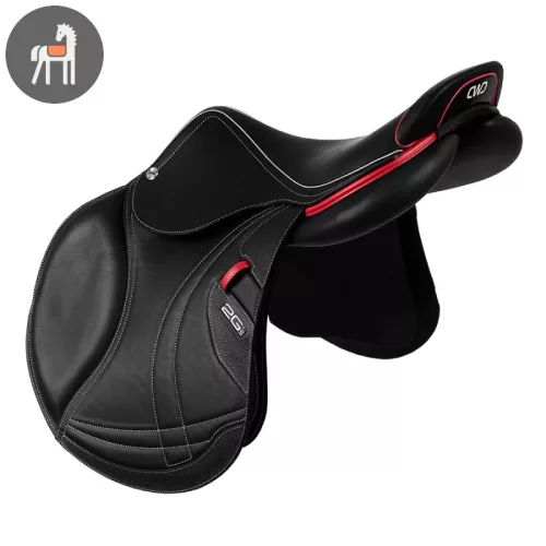 CWD 2Gs Mademoiselle, fekete-piros, nyereg