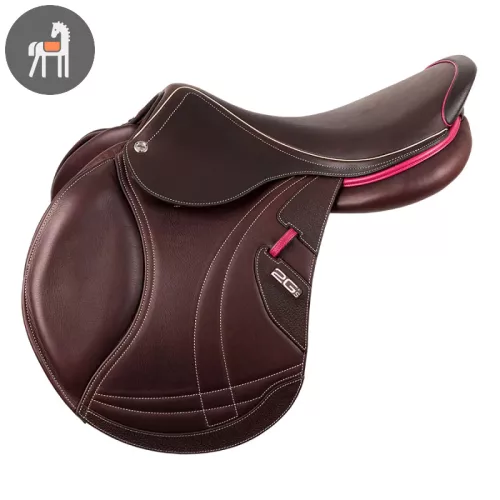 CWD 2Gs Mademoiselle, sötétbarna-fuchsia, nyereg
