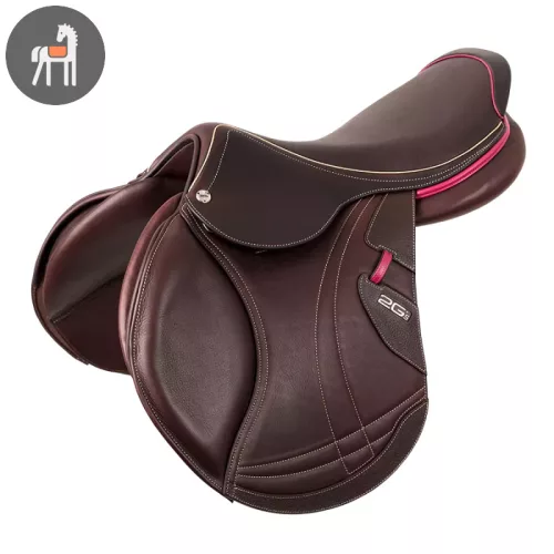 CWD 2Gs Mademoiselle, sötétbarna-fuchsia, nyereg