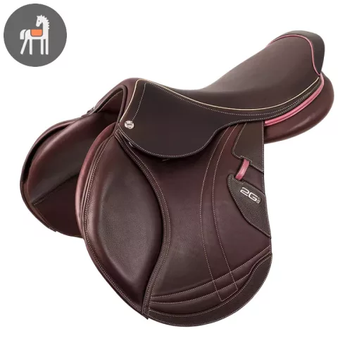 CWD 2Gs Mademoiselle, sötétbarna-pink, nyereg