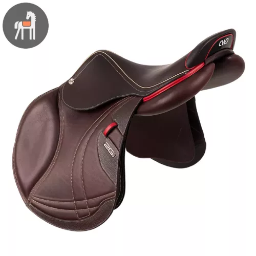 CWD 2Gs Mademoiselle, sötétbarna-piros, nyereg