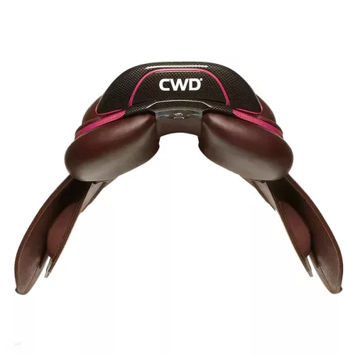 CWD 2Gs Kids, sötétbarna-fuchsia, nyereg