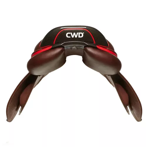CWD 2Gs Kids, sötétbarna-piros, nyereg