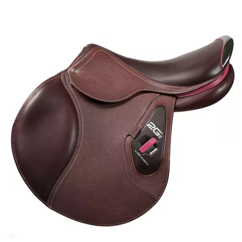CWD 2Gs, sötétbarna-fuchsia, nyereg