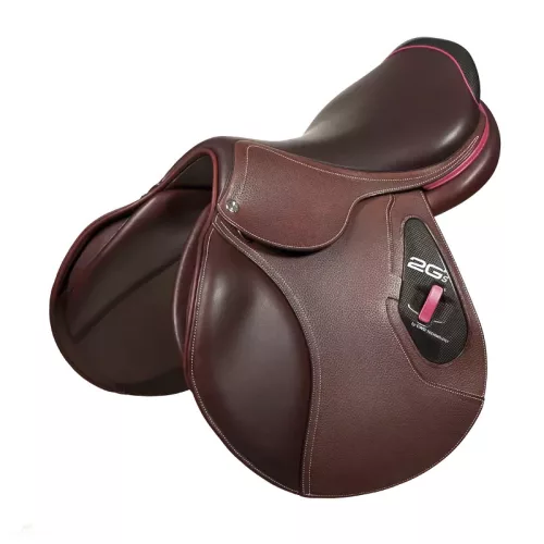 CWD 2Gs, sötétbarna-fuchsia, nyereg