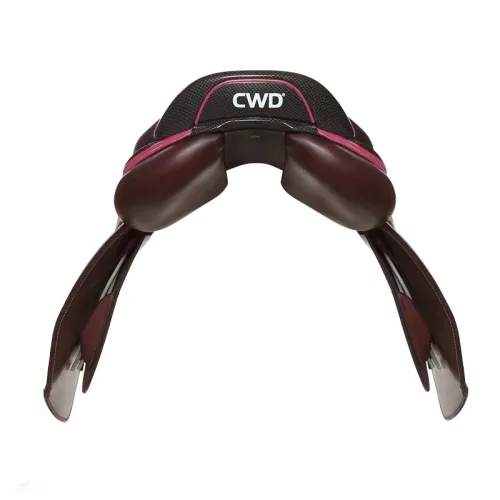 CWD 2Gs, sötétbarna-fuchsia, nyereg