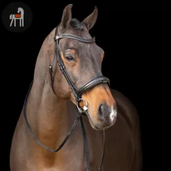 Imperial Riding Snaffle Kantár, fekete